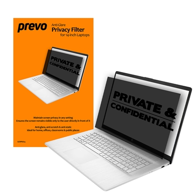prevo 14-Inch Laptop Privacy Screen/ Privacy Filter, Anti-Glare, Anti-Peep, Anti-Static, Blackout - Image 2