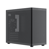 TecWare Fusion 3 mATX Compact PC Case, High Airflow SFF Chassis, 3 Fans Included, Top-Mount ATX/SFX PSU Support, USB-C, Supports 280mm GPU & Dual Radiators, Black
