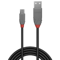 Lindy 36733 2m USB-A (M) 2.0 To USB Micro-B (M) 2.0 Anthra Line 480Mbps Cable - Black - Image 3
