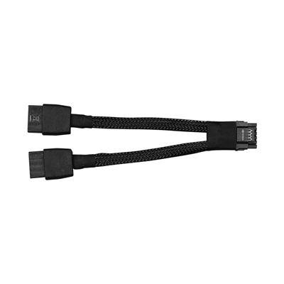 Replacement 12VHPWR 12+4Pin PCIE 5.0 to 2x8Pin (6+2P) Power Cable 10cm Braided - Image 2