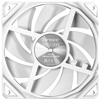 Antec NOVA 120 PWM Fan, White, High-Performance Cooling with Fluid Dynamic Bearing, Precise Three-Phase Speed Control, Industrial-Grade Metal Construction, and Dustproof Design