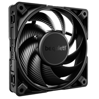 be quiet! Silent Wings Pro 4 PWM Black Fan, 120mm, 3000RPM, 4-Pin PWM Fan Connector, Black Frame, Black Blades, Optimized Fan Blades for the Highest Performance for Radiators & Heat Sinks, 3 Mounting Options, 3 Speed Switch