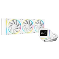 DeepCool LM360 Liquid CPU Cooler with 2.4" IPS Display, 360mm AIO, Triple 120mm ARGB Fans, Anti-Leak Technology, PWM Pump, Intel LGA 1851/1700 & AMD AM5 Compatible, White