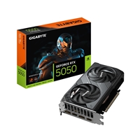 Gigabyte NVIDIA GeForce RTX 5050 WINDFORCE OC 8GB, GDDR6 Graphics Card, 2560 Cuda Core, 2587MHz Core Clock, Windforce cooling system, Dual Fan, 2x DisplayPorts / 2x HDMI Ports