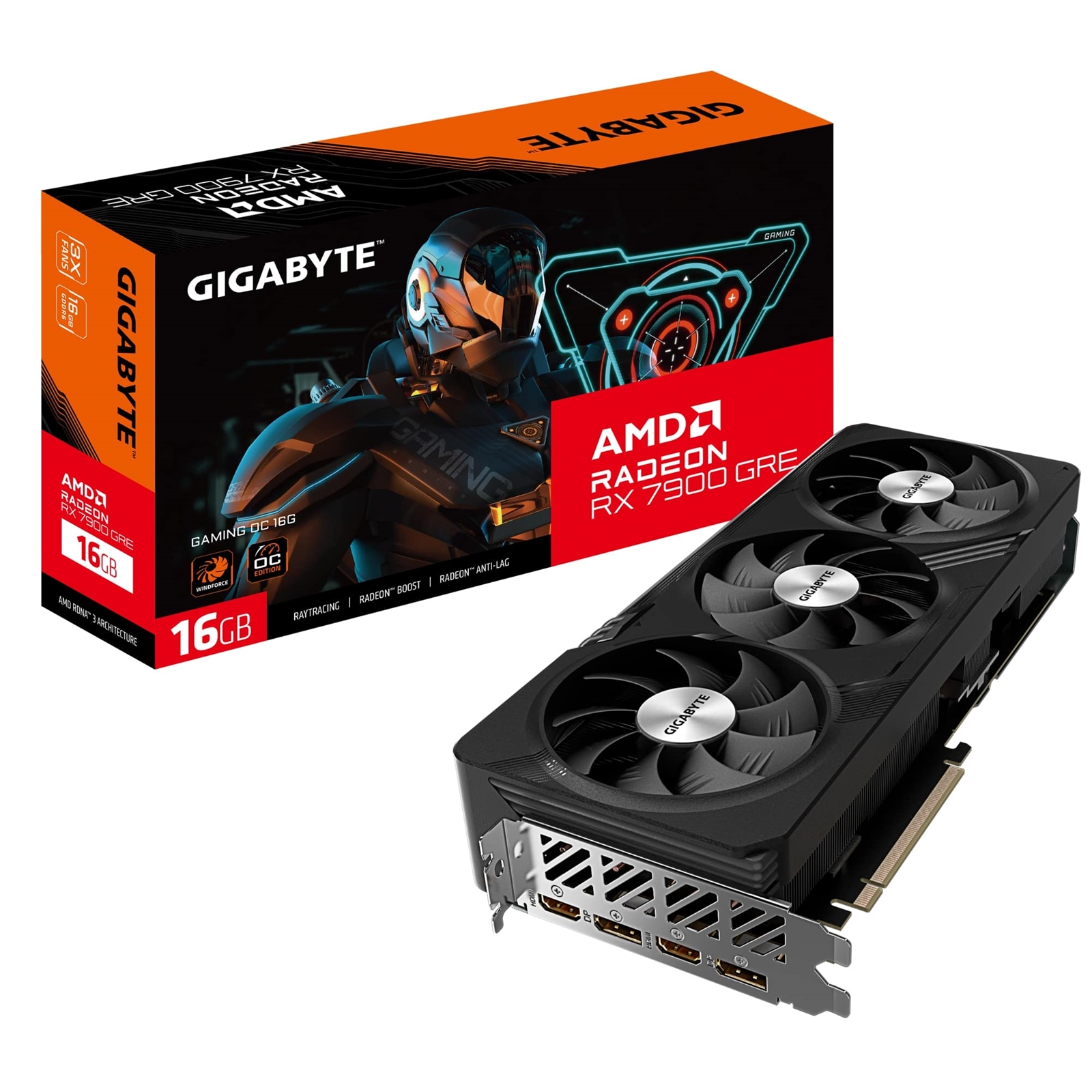 Gigabyte AMD Radeon RX 9070 GAMING OC 16GB GDDR6 Graphics Card, 3584 Streams, 2700 MHz Core Clock, Triple Fan, RGB, 2x DisplayPorts / 2x HDMI Port - Image 3