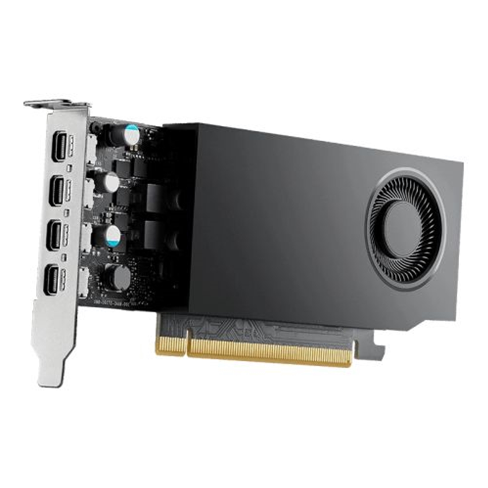 PNY NVIDIA Professional RTX A1000 Graphics Card, 8GB GDDR6, 2307 CUDA Cores, 72 Tensor Cores, Single Fan Low Profile, 4x mini-DisplayPort - Image 3