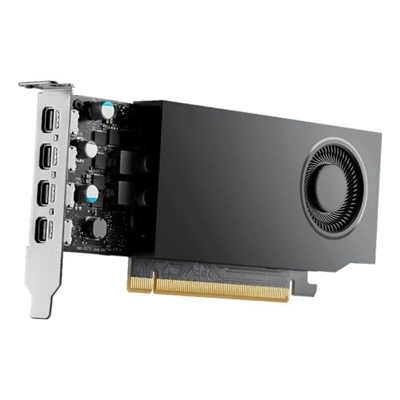 PNY NVIDIA Professional RTX A1000 Graphics Card, 8GB GDDR6, 2307 CUDA Cores, 72 Tensor Cores, Single Fan Low Profile, 4x mini-DisplayPort - Image 2