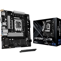 ASRock H810M-X WIFI Intel Socket 1851 Motherboard, 2x DDR5 DIMM Slots, 1x M.2 Socket, 2.5G LAN, WiFi 5, 1x HDMI Port / 1x DisplayPort