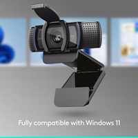 Logitech C920S HD Pro Webcam, Full HD 1080p/30fps Video Calling, Clear Stereo Audio, HD Light Correction, Privacy Shutter, Streaming, Works With Skype,Zoom,FaceTime - Black - Image 7