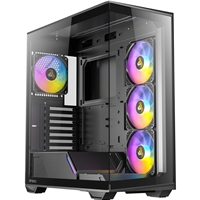 ANTEC Constellation C3 Black ARGB Case, 270' Full-View Tempered Glass, Dual Chamber, Tool-Free Design, 4 x ARGB PWM Fns With Built-In Fan Controller, ATX, Micro-ATX, ITX