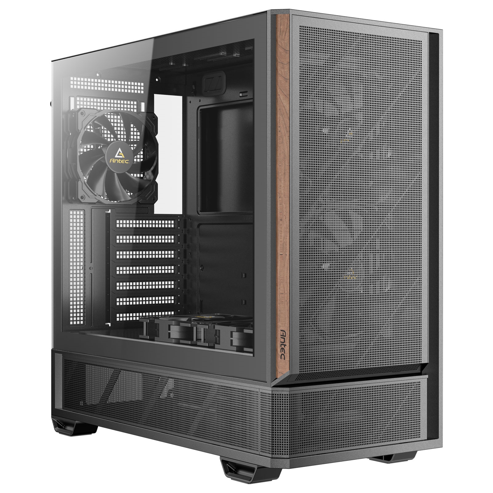 Antec P30 Air Mid-Tower ATX Gaming Case, High-Airflow Mesh Front, Support for 360 mm Radiator, Tempered Glass Side Panel, USB-C & Five Pre-Installed Fans - Image 3