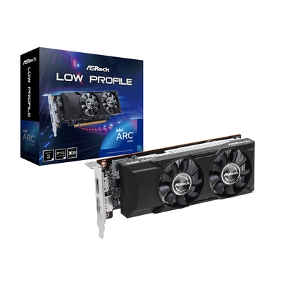 ASRock Intel Arc A310 Low Profile 4GB GDDR6 Graphics Card, 2000 MHz Base Clock, Dual Fan, 1x DisplayPorts / 1x HDMI Port - Image 2
