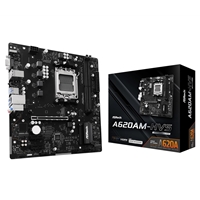 ASRock A620AM-HVS AMD AM5 Socket Motherboard, Micro-ATX, 2x DDR5 Slots, 2x M.2 Socket, GbE LAN, 1x D-Sub / 1x HDMI Port
