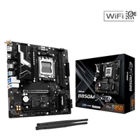 ASRock B850M-X WiFi R2.0 AMD AM5 Socket Motherboard, Micro-ATX, 2x DDR5 Slots, 2x M.2 Sockets, 2.5GbE LAN, Wi-Fi 6E, 1x DisplayPort / 1x HDMI Port