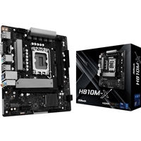 ASRock H810M-X Intel Socket 1851 Motherboard, 2x DDR5 DIMM Slots, 1x M.2 Socket, 2.5G LAN, 1x HDMI Port / 1x DisplayPort