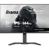 iiyama G-Master Black Hawk gaming monitor GB2741HSU-B1 27" Black, Height Adjustable, IPS, Ultra Slim Bezel, Full HD, 144Hz, 1ms, FreeSync, HDMI, Display Port, USB Hub
