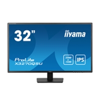 iiyama PROLITE X3270QSU-B1 32 Inch IPS Monitor, Black, 2560x1440, 3ms, 100hz, FreeSync, HDMI, Display Port, USB Hub, Speakers, Int PSU, VESA - Image 2