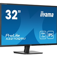iiyama PROLITE X3270QSU-B1 32 Inch IPS Monitor, Black, 2560x1440, 3ms, 100hz, FreeSync, HDMI, Display Port, USB Hub, Speakers, Int PSU, VESA - Image 4