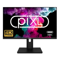 piXL PX27UDH4K 27 Inch 60Hz 4K IPS Monitor with 3840 x 2160 Resolution, 5ms Response Time, 60Hz Refresh Rate, USB-C, USB-B, USB-A, HDMI, Display Port & VESA Mount