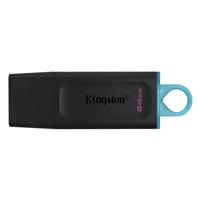 Kingston DataTraveler Exodia 64GB USB 3.2 Black with Cyan loop USB Flash Drive