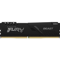 Kingston FURY Beast KF432C16BB/8 8GB (1x 8GB) DIMM System Memory, 3200MHz, DDR4, CL16, Black, Intel XMP