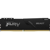 Kingston FURY Beast KF432C16BB/32 32GB (1x 32GB) DIMM System Memory, 3200MHz, DDR4, CL16, Black, Intel XMP