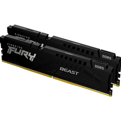 Kingston FURY Beast KF552C40BBK2-16 16GB (2x 8GB) DIMM System Memory, 5200MHz, DDR5, CL40, Black, Intel XMP - Image 2