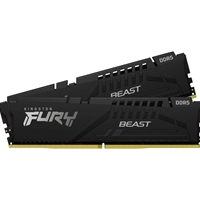 Kingston FURY Beast KF560C36BBEK2-64 64GB (2x 32GB) DIMM System Memory, 6000MHz, DDR5, CL36, Black, Intel XMP, AMD EXPO