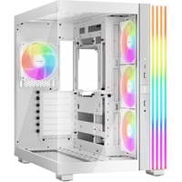 be-quiet! Light Base 600 LX, White, Midi-Tower ATX Case, Massive ARGB LED Strip, Full Windowed Design, 4x Light Wings LX 120mm PWM fans included
