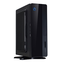 CIT MTX-007B Mini ITX Case 180W PSU Black Interior VESA Mountable