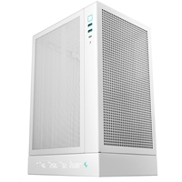 Deepcool CH170 Digital White Mini-ITX Case - High Airflow, Supports Water Cooling, Ultra-Quiet Operation, Compact Design for Efficient Space Management