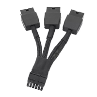 Replacement 12VHPWR 12+4Pin PCIE 5.0 to 3x8Pin (6+2P) Power Cable 10cm Braided