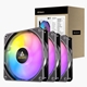 Antec P12 ARGB PWM 120mm Fan 3 pack - 4-Pin, Black, High-Airflow Cooling, 9-Blade Design with Anti-Vibration Pads - Image 3