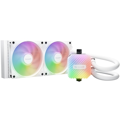 be quiet! Light Loop 240mm AIO CPU Liquid Cooler, High-Performance ARGB Lighting, Dual 120mm PWM Fans, Ultra-Quiet Operation, Easy Maintenance, Intel/AMD Compatible, White - Image 2