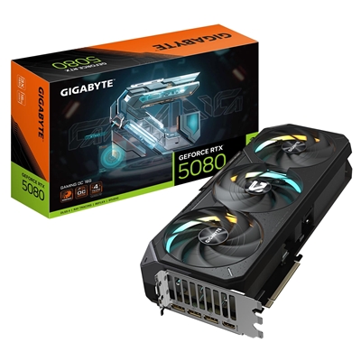 Gigabyte NVIDIA GeForce RTX 5080 GAMING OC 16GB GDDR7 Graphics Card, 10752 CUDA Cores, 2730 MHz Core Clock, Triple Fan, RGB, 3x DisplayPorts / 1x HDMI Port - Image 2