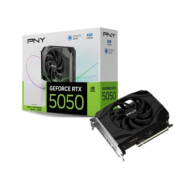 PNY NVIDIA GeForce RTX 5050 8GB GDDR6 Graphics Card, 2560 CUDACores, 2317 MHz Core Clock, Single Fan, 3x DisplayPorts / 1x HDMI Port - Image 2