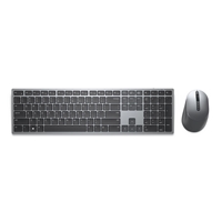 Dell KM7321W Premier Multi-Device Keyboard and Mouse Combo, 2.4GHz / Bluetooth 5.0 Wireless, 12 programmable keys for PC and Laptop, QWERTY UK English Layout, Sliver