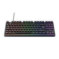 Tecware Phantom+ 80% TKL RGB Mechanical Gaming Keyboard with Wraith Brown Switches Black