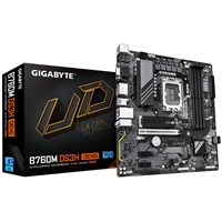 Gigabyte B760M DS3H GEN5 Intel Socket 1700 Motherboard, Micro ATX, 4x DDR5 Slots, 2x M.2 Sockets, 2.5GbE LAN, 1x D-Sub / 1x DisplayPort / 1x HDMI Port