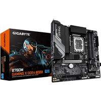 Gigabyte B760M GAMING X DDR4 GEN5 Intel 1700 Socket Motherboard, Micro-ATX, 4x DDR4 Slots, 2x M.2 Sockets, Fitted I/O Shield, 2.5GbE LAN, 1x DisplayPort / 1x HDMI Port
