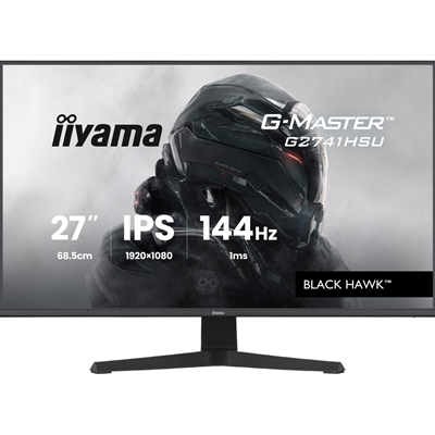 iiyama G-Master Black Hawk gaming monitor G2741HSU-B1 27" Black, IPS, Ultra Slim Bezel, Full HD, 144Hz, 1ms, FreeSync, HDMI, Display Port, USB Hub - Image 2