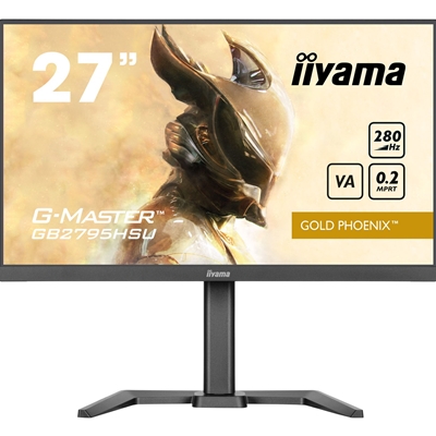 iiyama G-MASTER GB2795HSU-B1 27 inch Monitor, Full HD, 0.2ms, HDMI, DisplayPort, HDCP, USB Hubx4, Freesync, 280Hz, Speakers, Black, Internal PSU, Height Adjust, Pivot, VESA - Image 2