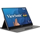 Viewsonic TD1655 16-Inch USB-C Multi-Touch, IPS Portable Monitor, 1920x1080, 60Hz, Mini HDMI, Speakers, 6.5ms, Metallic with Foldable Stand, Pivotable Display - Image 3