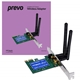 Prevo 300mbps N300 PCI Express Wireless Adapter with Additional Low Profile Bracket - Image 3