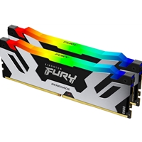 Kingston FURY Renegade KF564C32RSAK2-32 32GB (2x 16GB) DIMM System Memory, 6400MHz, DDR5, CL32, Silver, RGB, Intel XMP