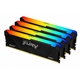 Kingston FURY Beast KF436C18BB2AK4/128 128GB (4x 32GB) DIMM System Memory, 3600MHz, DDR4, CL18, Black, RGB, Intel XMP - Image 3
