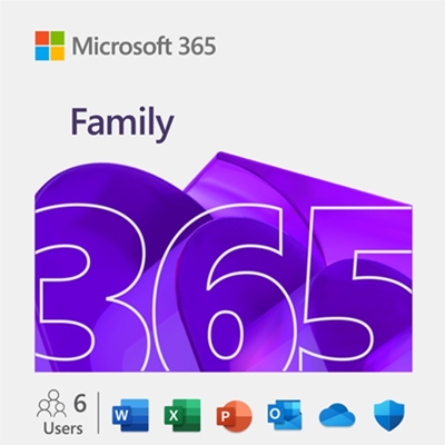 Microsoft 365 Family Medialess Latest Version - 1 Year Subscription 6 Users, up to 5 devices - Electronic Download ESD - Image 2