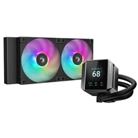 DeepCool Mystique 240 CPU Cooler, ARGB, Personalized Cooling with 2.8" TFT LCD Screen and Enhanced Pump Performance, 5 year warranty