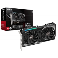 ASRock AMD Radeon RX 9060 XT Challenger OC 16GB GDDR6 Graphics Card, 2048 Streams, 3290MHz Boost Clock, Dual Fan, 2x DisplayPorts / 1x HDMI Port