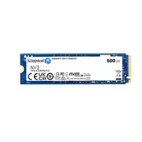 Kingston NV3 (SNV3S/500G) 500GB NVMe SSD, M.2 Interface, PCIe Gen4, 2280, Read 6000 MB/s, Write 2200 MB/s, 3 Year Warranty